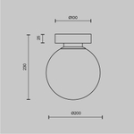 Настенный светильник (бра) Базовая форма / Basic form E14х1, MOD321WL-01B1. TM Maytoni
