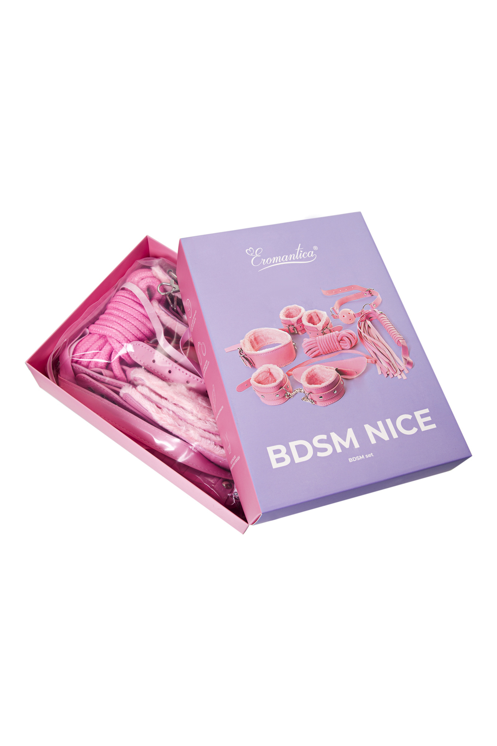 Набор для ролевых игр BDSM Nice розовый 7 предметов