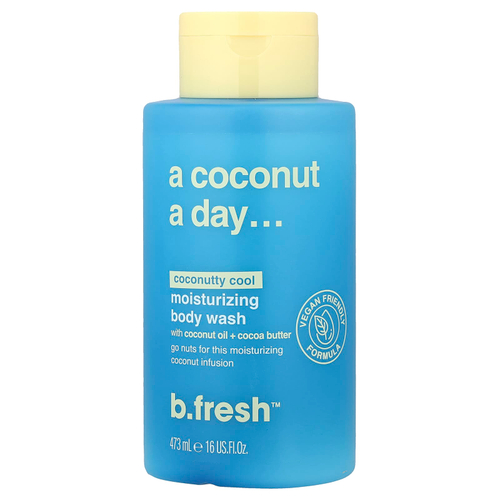 b.fresh, A Coconut A Day, увлажняющий гель для душа, прохладный кокос, 473 мл (16 жидк. унций)