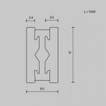 Трек подвесной Maytoni Busbar trunkings Flarity TRX154-111PT