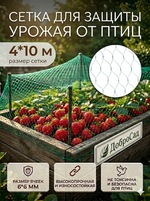 Сетка садовая 4*10м для защиты от птиц