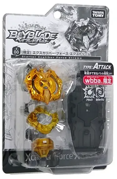 Волчок и лаунчер Xcalibur Force Xtreme B00 (Gold Ver. packaging) от Takara Tomy