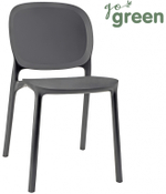 Стул пластиковый Scab Design Hug Go Green, антрацит