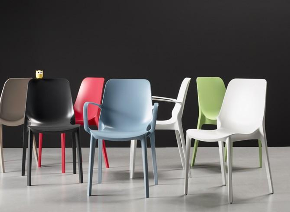 Кресло пластиковое Scab Design Ginevra, красный