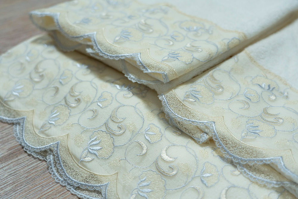 Набор полотенец 3шт Sandri Lace Blu