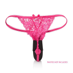 Чёрный вибростимулятор 11,5см для ношения в трусиках California Exotic Novelties Lock-N-Play Remote Panty Teaser SE-0077-60-3