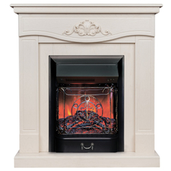 Электрокамин RealFlame Junona WT айвори с очагом Majestic Lux Black