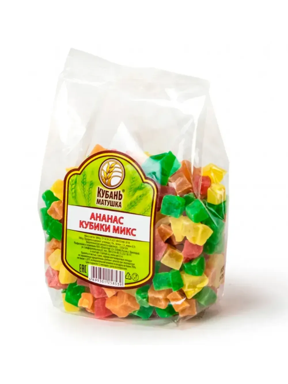 Ананас кубики микс КМ 300гр (8шт)