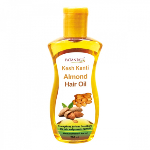 Миндальное масло для волос PATANJALI Kesh Kanti Almond hair oil 200ml