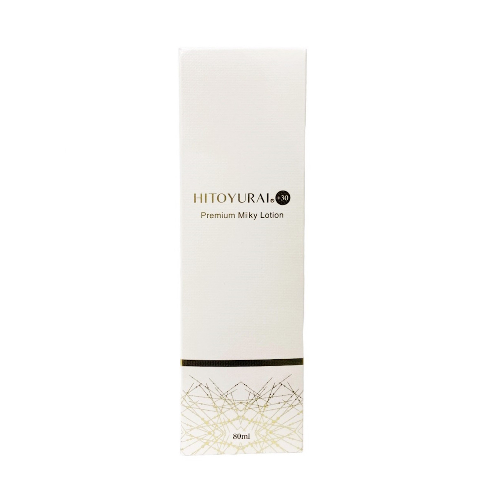 Омолаживающее молочко с пептидами и фуллереном HITOYURAI + 30 Premium Milky Lotion