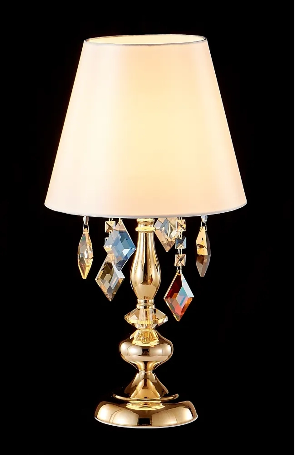 Настольная лампа Crystal Lux MERCEDES LG1 GOLD/COLOR
