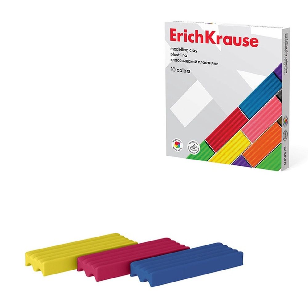 Пластилин классический ErichKrouse modelling clay 10 цветов 160гр Арт-50640