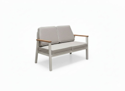Комплект Isra Mini Seating Set. Диван + 2 Кресла + Столл. Алюминий, ироко. Поставка 45 дней.