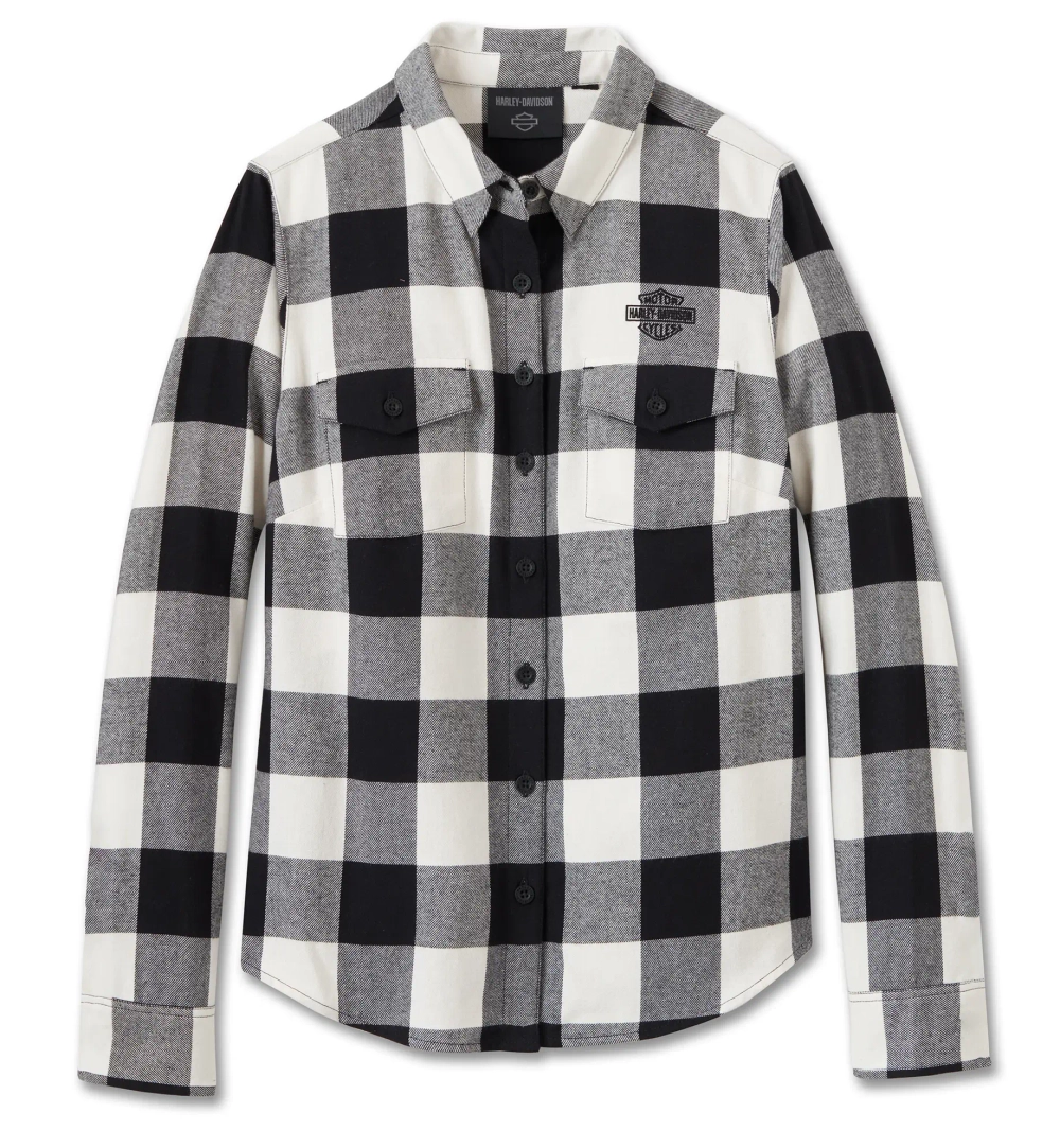 Рубашка Women's Retro Long Sleeve Flannel Shirt Harley-Davidson