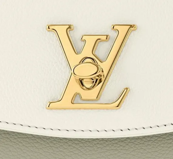 Сумка Louis Vuitton Lockme Ever Mini бежевый/зеленый