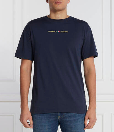 Футболка GOLD LINEAR Tommy Jeans - темно-синий(DM0DM17728)