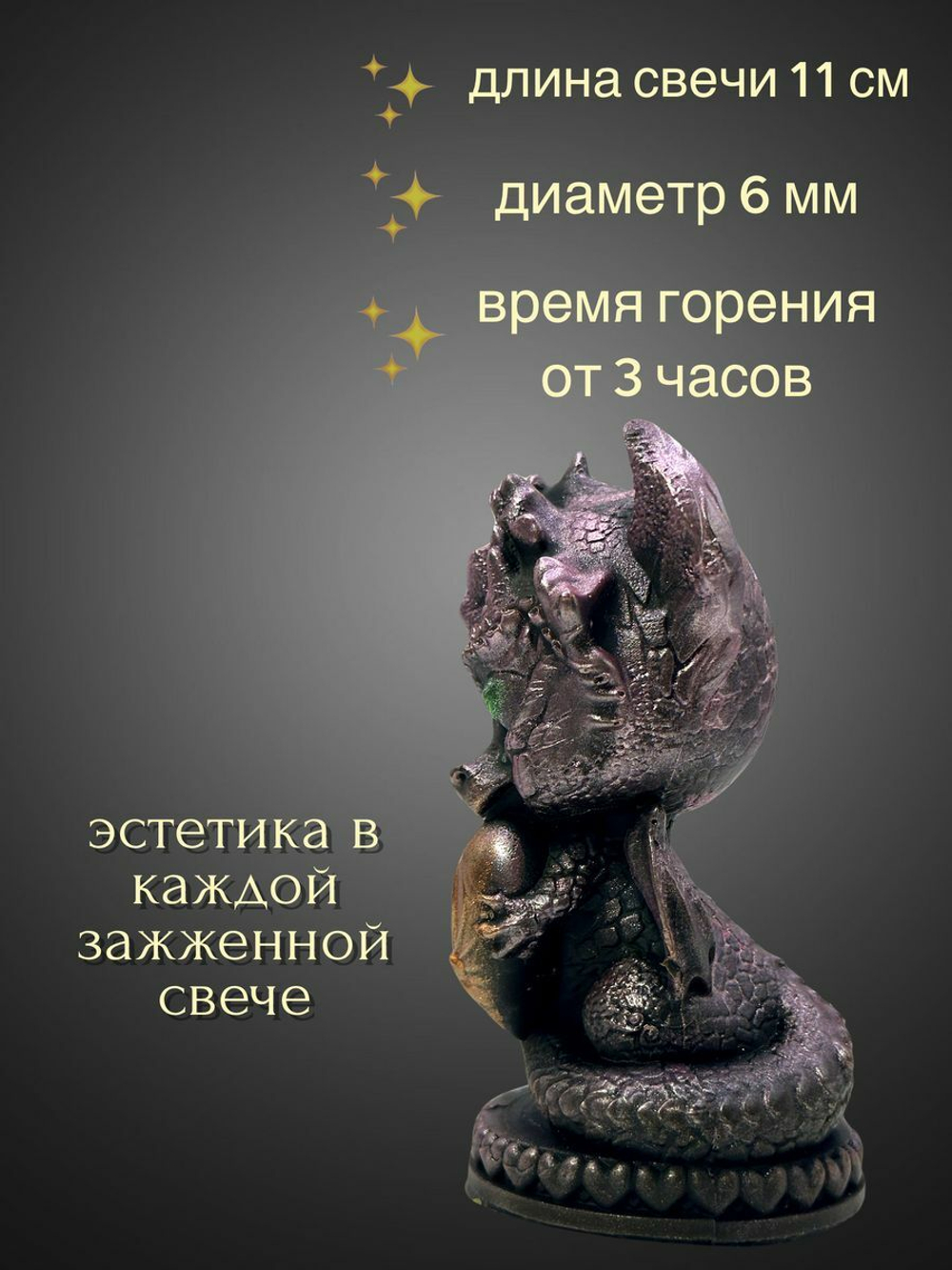 Свеча Талисман Дракончик