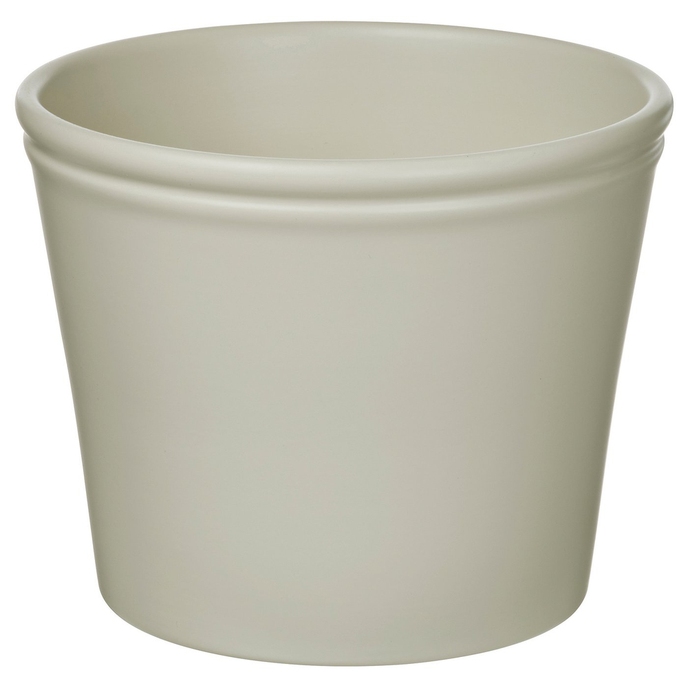 IKEA KÖRSBÄRSBJÖRK  (ИКЕА КЁРСБЭРСБЙЁРК)  -  Кашпо - светлый серо-бежевый 15 см
