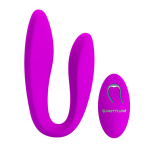 Вибромассажер 10,3см для пар с пультом ДУ Pretty Love Letitia BI-014485W-0603