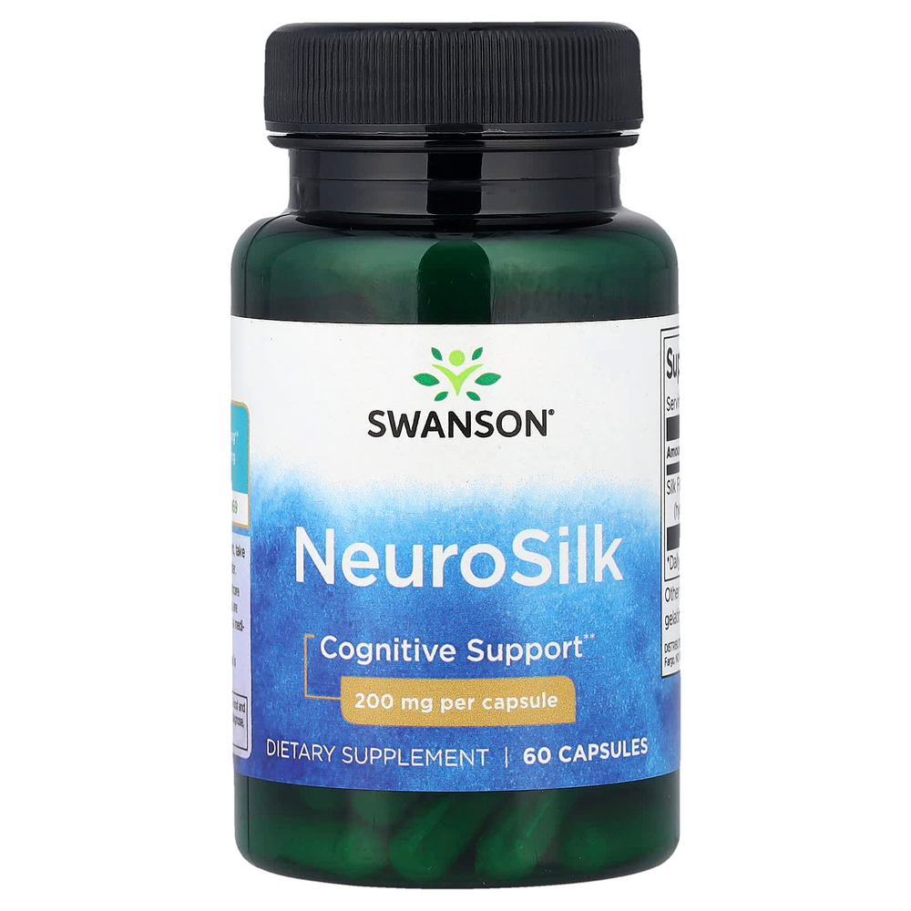 Swanson Vitamins, NeuroSilk, 200 мг, 60 капсул