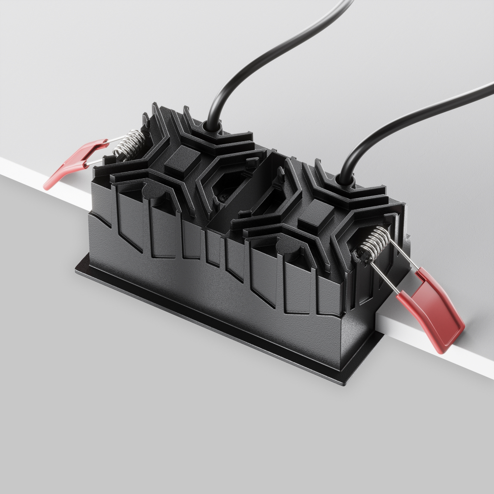 Встраиваемый светодиодный светильник Maytoni Alfa LED DL043-02-10W3K-SQ-B-1