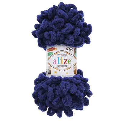 Пряжа Alize (Ализе) Puffy / уп.5 мот. по 100 г, 9м, 360 василек A