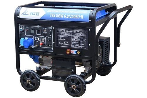 Бензиновый сварочный генератор TSS GGW 6.0/250ED-R - [6 кВт / MMA: 20-230А]