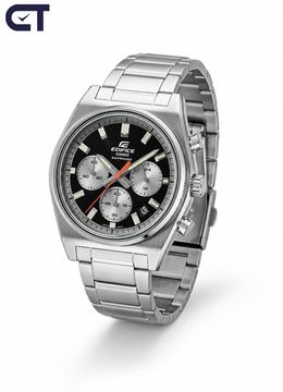 CASIO EFB-730D-1AVUDF EDIFICE мужские наручные часы — спортивный хронограф с чёрным циферблатом