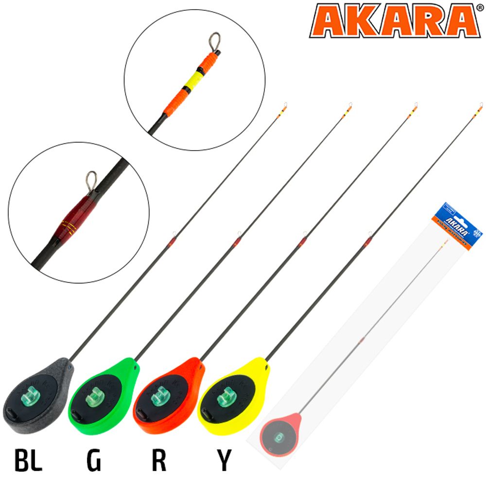 Зимняя удочка Akara Ice Pro L 355, 2-составной хлыст (1-8гр) Зимняя удочка Akara Ice Pro L 355, 2-составной хлыст (1-8гр)