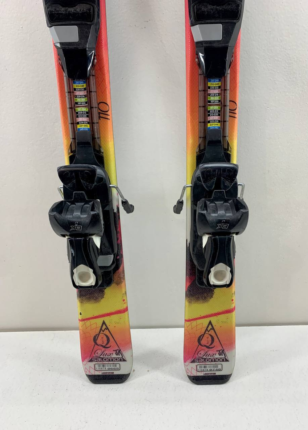 Детские горные лыжи Salomon Q-Lux JR 110