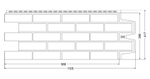 Фасадная панель Grand Line Клинкерный кирпич Элит Махагон 0.39м2