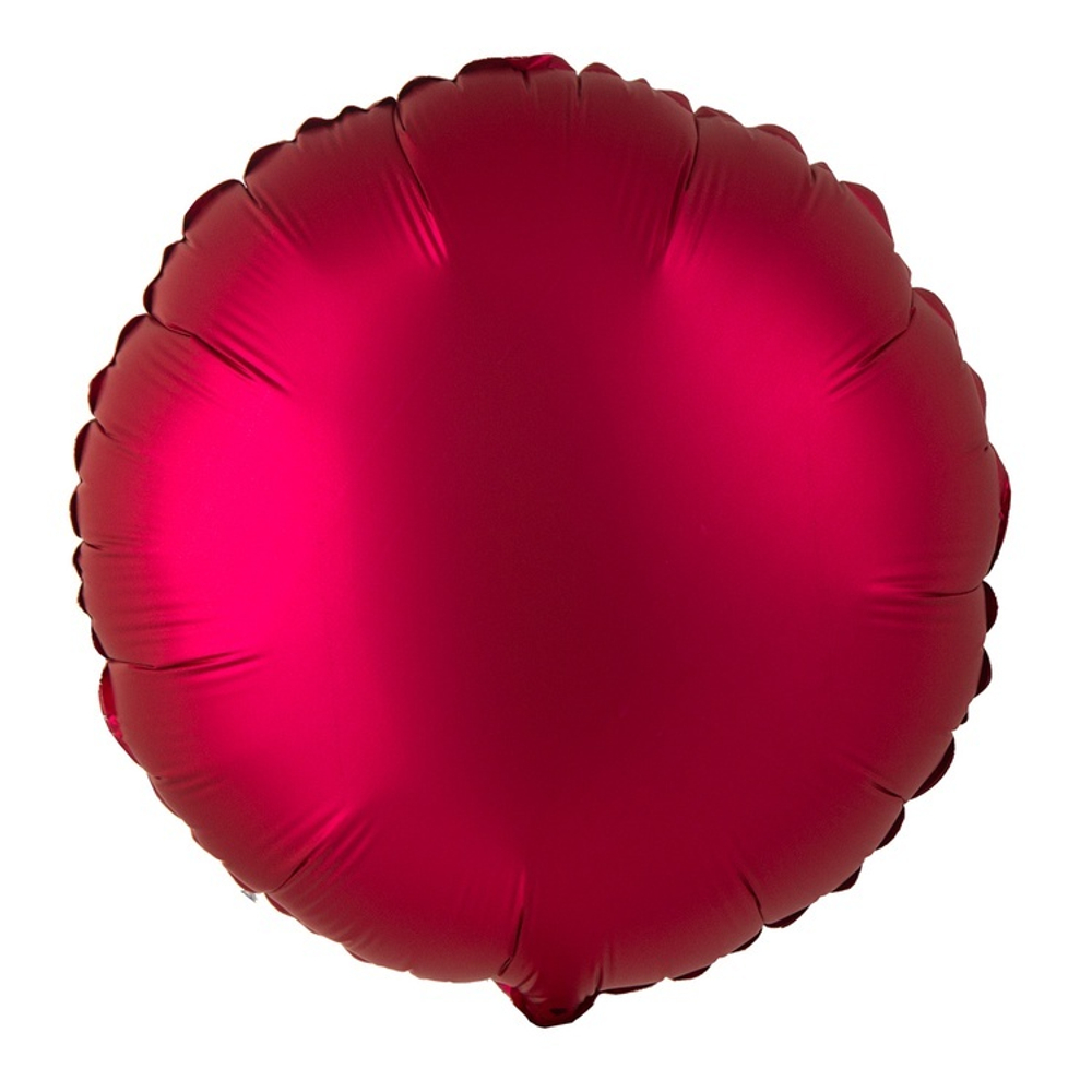 Фольгированная фигура, круг 18"/46СМ Сатин Cherry
