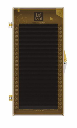 Ресницы Коричневые Le Maitre DARK CHOCOLATE (20 линий) МИКС, C+ 0.10 6-13 мм