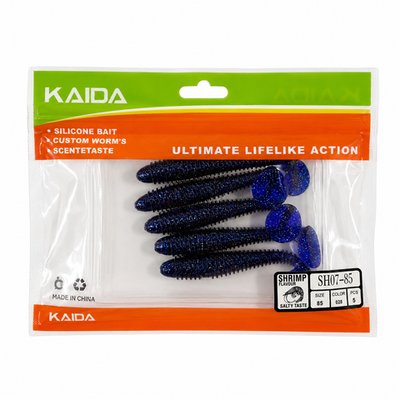 Набор силиконов KAIDA SH07-85 8.5см 5шт COL028 №31