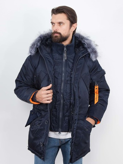 Куртка мужская зимняя Apolloget Everrest (т.синий/оранжевый - r.blue/orange)
