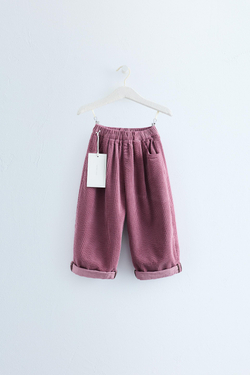 ZARA TIMELESS - ВЕЛЬВЕТОВЫЕ БРЮКИ BALLOON, РОЗОВАТЫЙ