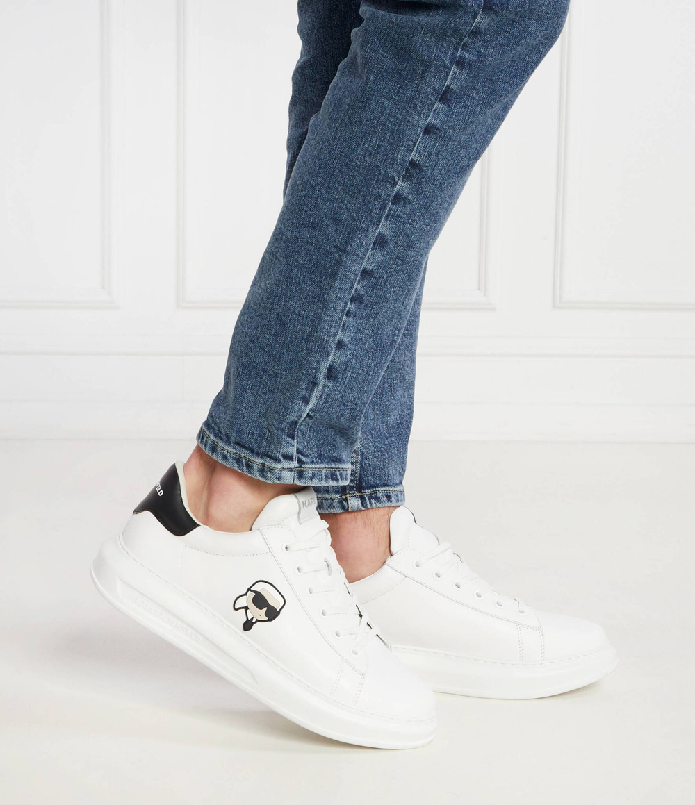 Кожаные кроссовки kapri karl nft lo lace Karl Lagerfeld - белый(KL52530N)