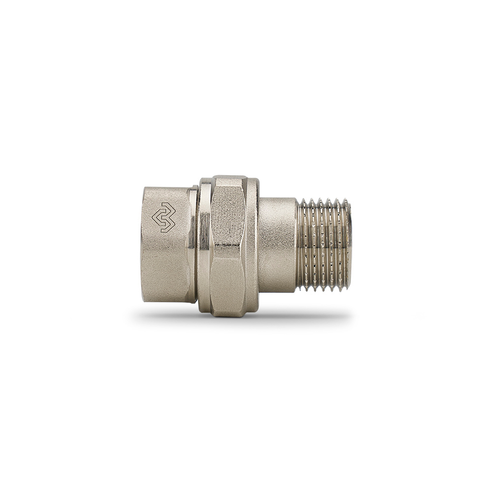 Разъемное соединение ВР/НР Varmega - 1 1/4'' (уплотнение o-ring, никелированная латунь)