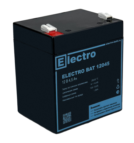 Аккумулятор ELECTRO BAT 12045 ( 4,5Ач / 12В ) AGM