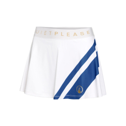 Женская теннисная юбка Quiet Please Retro Stripe Bounce Skirt Women - White, Blue