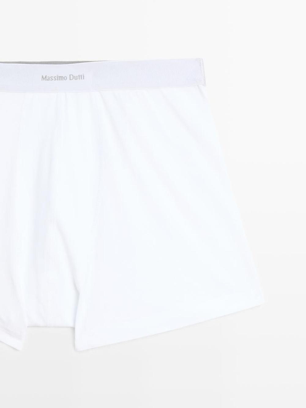 Massimo Dutti Боксеры с поясом и логотипом, белый