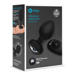 b-Vibe Vibrating Jewel Plug XXL - Анальная вибропробка