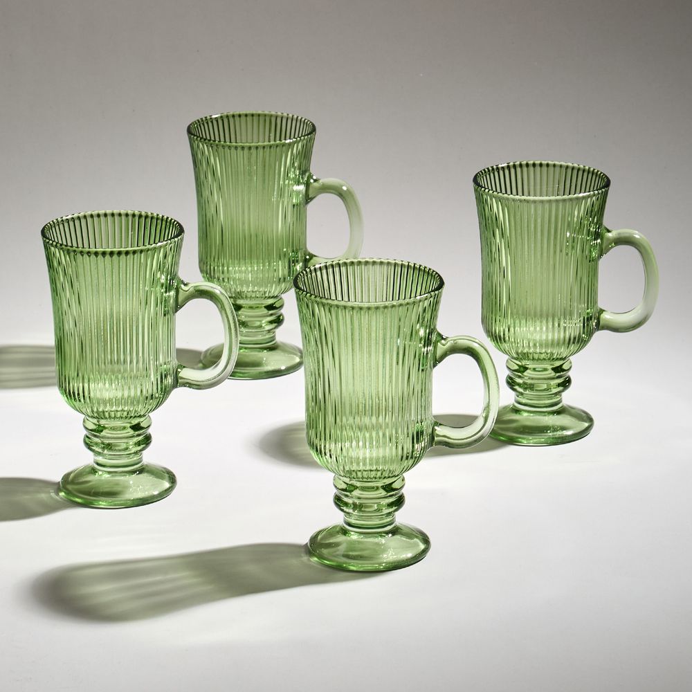 НАБОР КРУЖЕК "SIMPLICITY" GREEN 4 ШТ 245 МЛ / 14 СМ