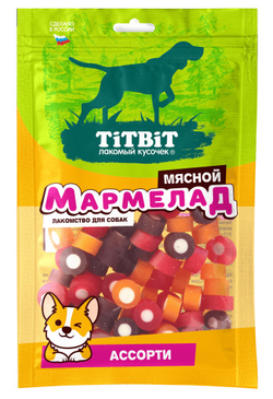 TITBIT мармелад мясной ассорти для собак - 120 гр