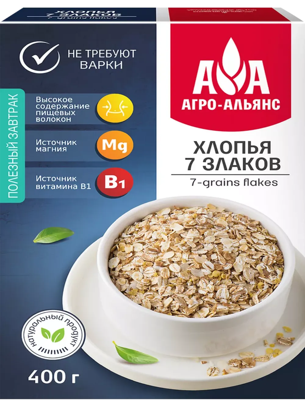Хлопья Агроальянс 7 злаков 400г
