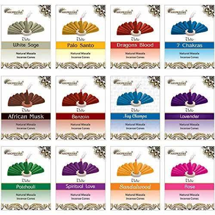 Aromatika Vedic Patchouli Благовоние-конус Пачули 10 шт