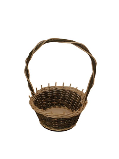Корзина круглая подарочная, арт. D220GR, диаметр 22 см