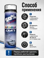 DUPLI COLOR Эмаль универсальная акриловая черная матовая 0,6л