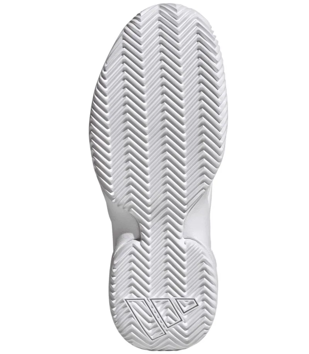 Женские теннисные кроссовки Adidas GameCourt 3 W Clay - footwear white/zero metallic/footwear white