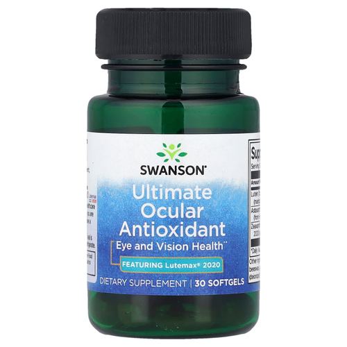 Swanson Vitamins, Высочайший антиоксидант для глаз, 30 мягких таблеток